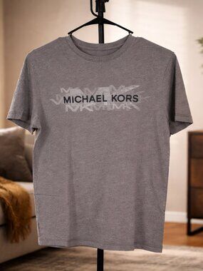 Michael Kors Mens T-Shirt Size Small Graphic Tee MK Logo (Fits Unisex)